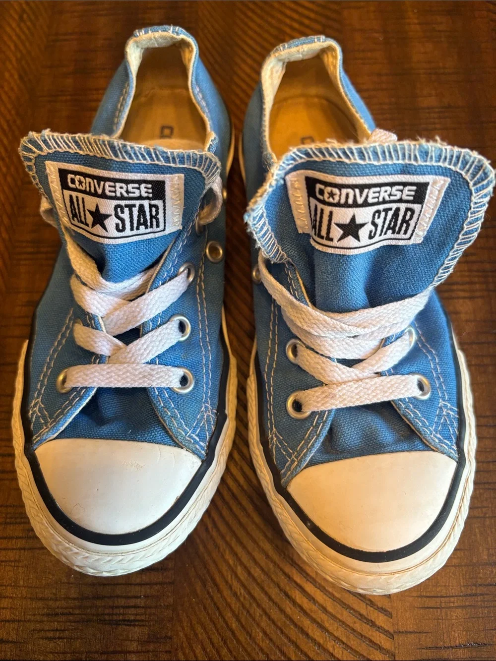 Converse Kids Light Blue Canvas High-Top Sneakers